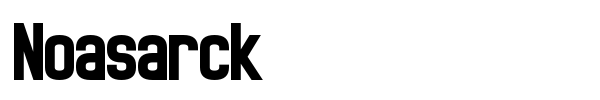 Noasarck font preview